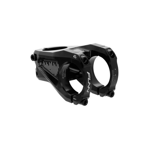 Funnイコライザー自転車ステム10mmドロップまたはライズ35mmバークランプ(長さ50mm、ブラック)