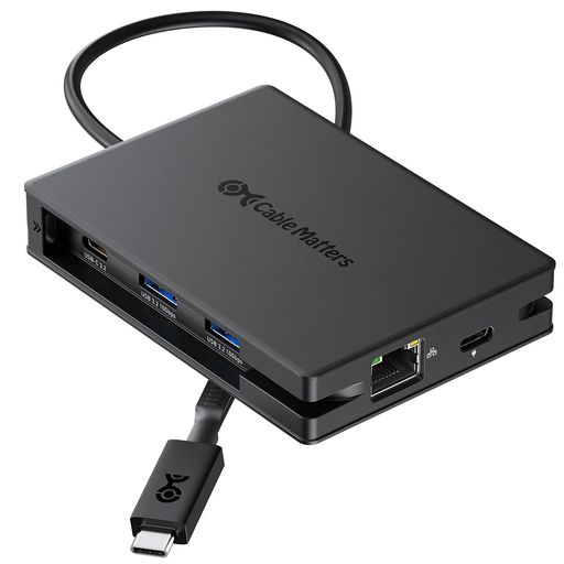 Cable Matters 8-IN-1 USB C ハブ、USB-C多機能アダプター [デュアル 4K@60Hz HDMI・140W PD 充電・1000Mbps LAN・10Gbps データ転送・2x USBC と 1x USBA 3.2]｜ベストプライスオンラインストア