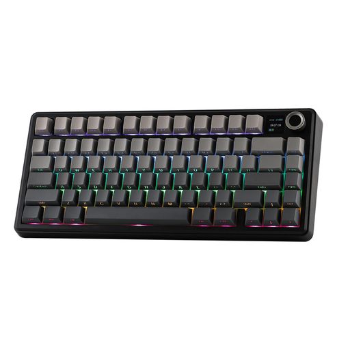EPOMAKERXAULAF75MAXトライモードワイヤレスゲーミングキーボードTFTスクリーンノブホットスワップ対応2.4GHz/Type-C/BT5.0ガスケットクリーミーPC/Mac/オフィス/ゲーム用技適認証取得