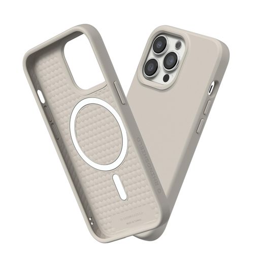 RHINOSHIELDiPhone13ProMaxSolidSuit入れものMagSafe相応う耐衝撃米軍MIL標準尺度ぼうぜん自失吸いあげる傷指紋押しとどめる薄型軽さSGS公証-外殻ベージュ