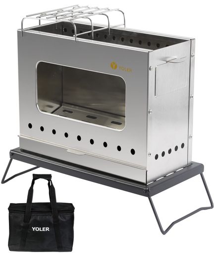 楽天市場】Soomloom 四面メッシュウォール焚き火台 折り畳み式焚火台