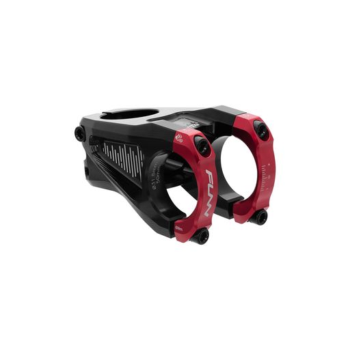 Funnイコライザ(Equalizer)MTBステム31.8mmx長さ50mmステム-クランプ直径:31.8mm-マウンテンバイクBMX自転車に適用バイクハンドルステム(レッド)