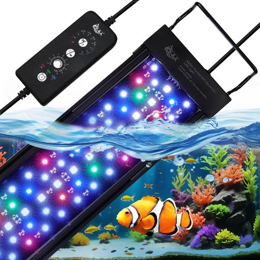 AQQA 水槽ライト アクアリウムライト 水槽led 6H 10H 12Hタイマー付き 10段階の明るさ調整 9色切替可能 24/7自動調光モード ip68防水 30CM 45CM 60CM水槽対応 メダカライト 熱帯魚ライト 植物育成ライ&hellip;｜ベストプライスオンラインストア