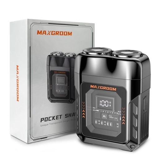 【2025革新型・機械風】MAXGROOMシェーバー電動シェーバー電気シェーバー:メンズIPX7防水ひげそりお風呂剃り水洗い可ロック機能透かし彫りLEDディスプレイ深ぞり回転式低騒音乾湿両用磁吸…