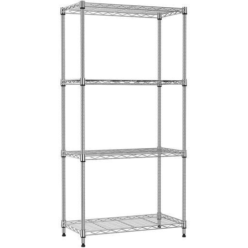 楽天市場】IZEUKスチールラック4段高さ伸縮メッシュ収納棚防錆加工