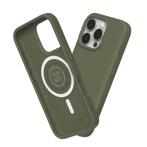 RHINOSHIELD[iPhone16Pro]SolidSuit入れものMagSafe相応う耐衝撃米軍MIL標準尺度ぼうぜん自失吸いあげる傷指紋押しとどめる薄型軽さSGS公証-シーウィードグリーン