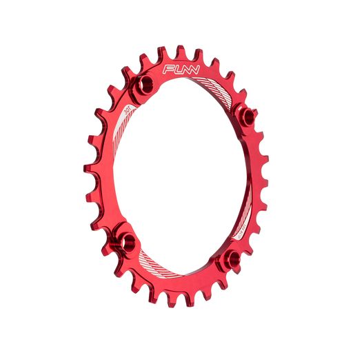 Funn(ファン)ソロ(Solo)ナローワイドチェーンリングBCD104mm(30Tレッド)