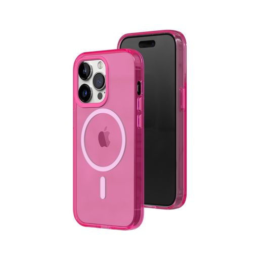 RHINOSHIELDJellyTint耐衝撃カラークリアケース-MagSafe相応う[iPhone14Pro]相応う磁気力軍標準尺度超えの耐衝撃性耐傷性流行り色つや黄ばみにくい澄み切った容れもの-ファンシーさくら色