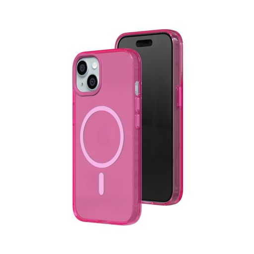 RHINOSHIELDJellyTint耐衝撃カラークリアケース-MagSafe相応う[iPhone15]相応う磁気力軍標準尺度超えの耐衝撃性耐傷性流行り色つや黄ばみにくい澄み切った容れもの-ファンシーさくら色