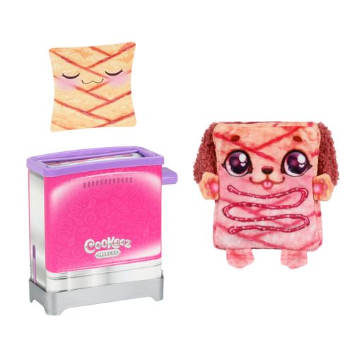 COOKEEZ MAKERY TOASTY TREATZ トースター 香り付きぬいぐるみ付き - たった1個付属;柔らかくてフワフワしたサプライズぬいぐるみの友達を作りましょうパンでポップインパンでサプライズぬいぐるみポップアップを見てください! -