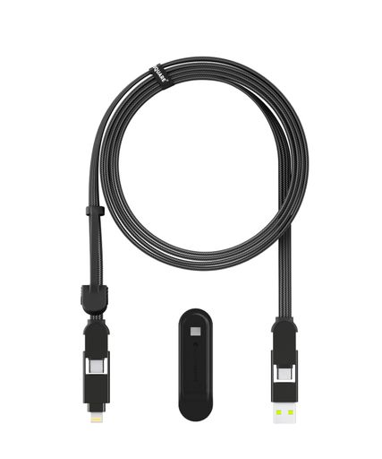 RollingSquare【公式】inChargeXL2m充電ケーブルオーガナイザー付属マルチUSBケーブル6-in-1100W超高速充電ロングケーブルスマホタブレットノートPCUSB-CLightningMicroUSB