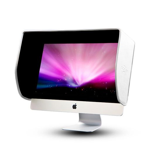 iLooker 27A 遮光ボンネット for Apple 27 inch iMac \u0026モニターフードサンシェード日おおいしろがね色Editionの両方の目あたらしい(シン)または古くさい( Thick )変わり種