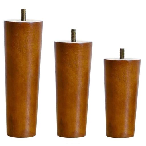 家具脚ソファ脚4本セット木製テーブル脚ソファ脚M8/M10?准螺栓Diy家具脚ー足高5-70cm可能無垢材家具テーブル換え足脚円錐形強力な支持力家具パーツDiy置き換え足サポート脚