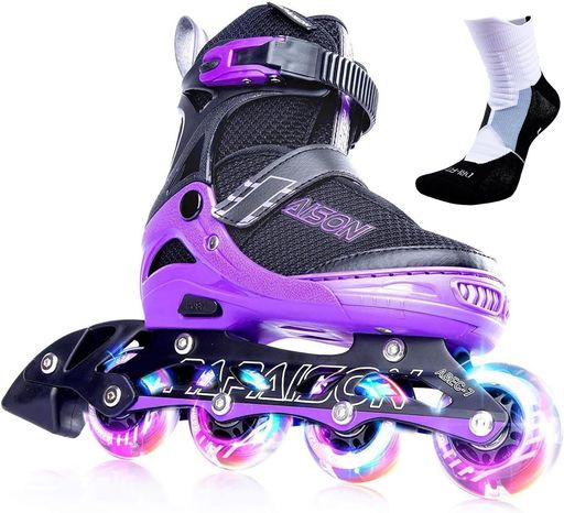 PAPAISON インラインスケート ローラースケート サイズ調整可能 発光 子供用 大人 Inline skate 女の子 男の子 初心者向 男女共用｜ベストプライスオンラインストア