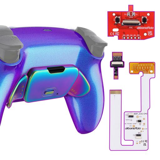eXtremeRateps5コントローラーBDM-030&BDM-040&BDM-050に対応用プログラムできる背面パドル金属バージョンRISE