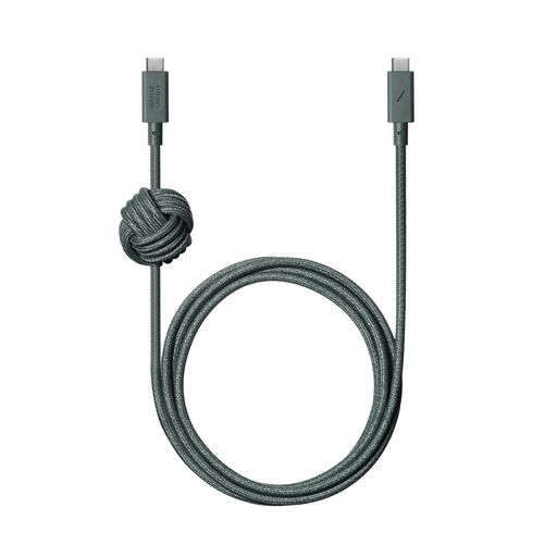 NativeUnionAnchorCable240W?10フートの強化された編み込みUSB-CからUSB-CPowerDelivery3.1申し受ける有線テレビ、加重値付き添い人結びこぶ付き添い人?iPhone15ProMax、MacBook