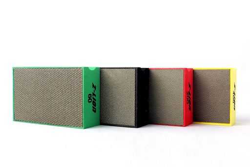 Z-LION 硝子石金剛石手磨きパッド(4PCS)明かりメッキ