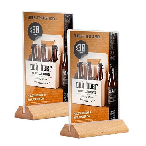 サインホルダーポップスタンド三種類サイズL型アクリル横縦卓上飲食ブナメニュースタンドPOPスタンド