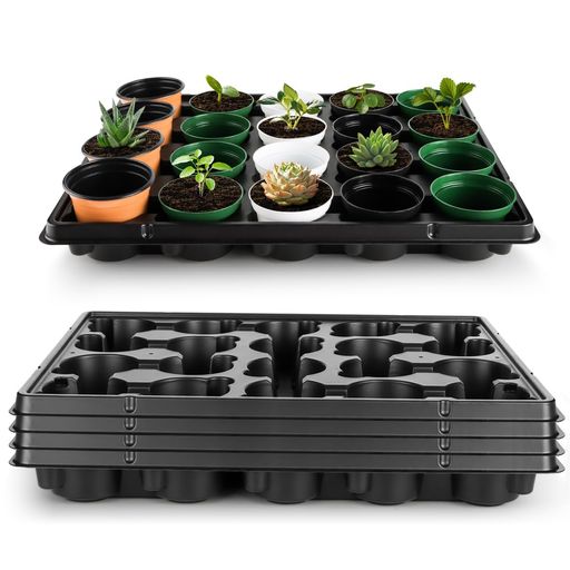 楽天市場】育苗トレー 5個セット、2.5号鉢対応 20セルトレイ、 園芸