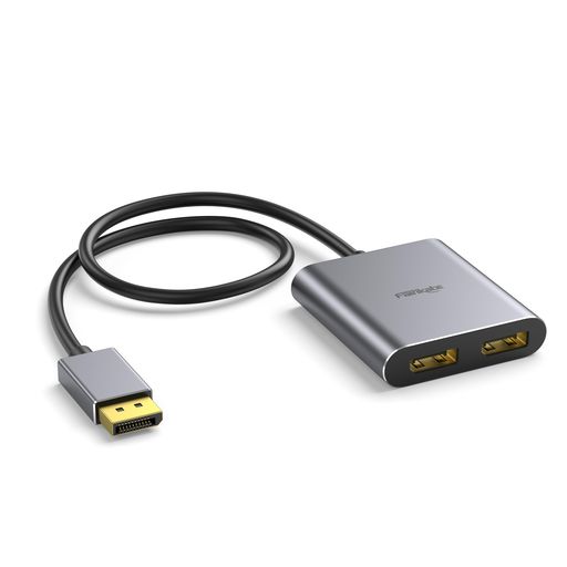 fairikabeDisplayPorttoデュアルDisplayPortスプリッターアダプター4K60サイクルデュアル管する取りひろげるMSTdisplayPortアダプタ取りひろげる流行り物相応う1インプット2最終生産物