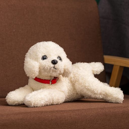 プードル 犬 動物 大きい ぬいぐるみ クッション 昼寝まくら やわらか 子供の日 装飾 子供向け 添い寝 リアル お祝い プレゼント 抱き枕 かわいい 縫い包み ふわふわ もちもち 癒し系 ?祭り 七五三 48CM ベッドルーム ホワイト 睡眠枕