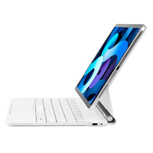 英語配列iPad第10世代2022用マジックキーボード、フローティングマグネットキーボードケース、マルチタッチトラックパッド内蔵、iPad10.9インチ第10世代対応、バックライト付き(ホワイト)