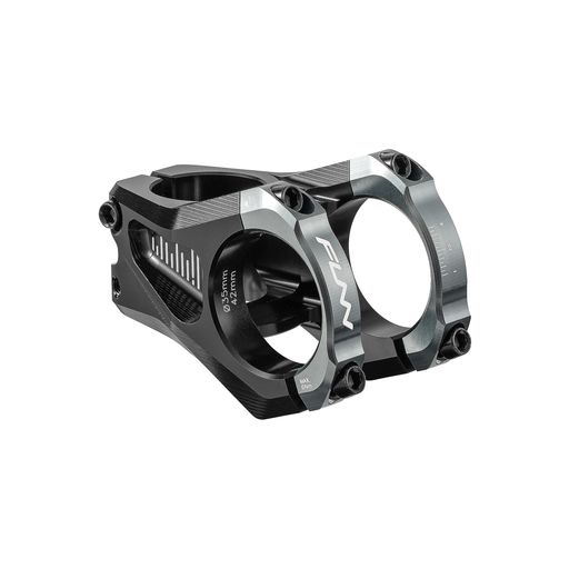 Funnイコライザー(Equalizer)バイクステム-ゼロライズ、長さ42mmのステム、35mmのバークランプ、マウンテンバイクとBMXバイク用の0度の自転車ステム(グレー)