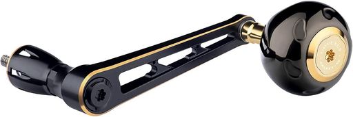 ゴメクサスステラSW専用ハンドルソルティガSWパワーハンドル超ロング100mmチタンノブ搭載【オフショア?ジギング】(ブルーゴールド-D【ダイワ用】100mm)