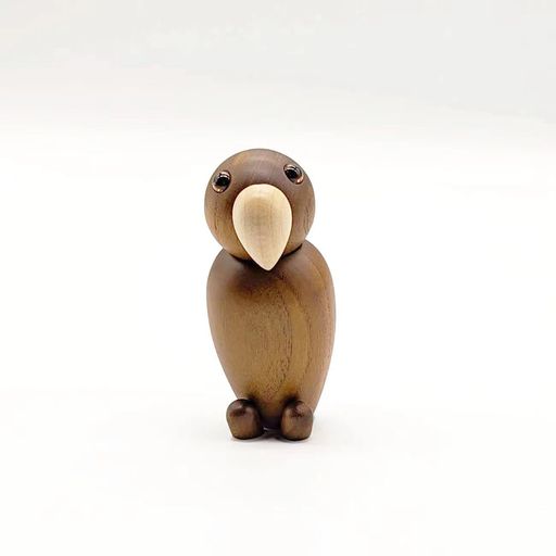 (hej!e)ロイヤルペットオウムインコparrot木製置物オブジェ北欧雑貨ウッドアニマルフィギュアこけしインテリア人形ウォールデコ