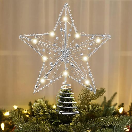 楽天市場】SITEDANツリートップクリスマスツリー星トップスターツリー