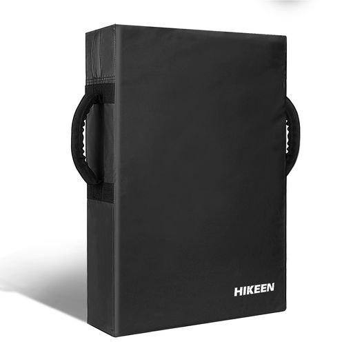Hikeenサッカー用ブロッキングパッドトレーニング用品サッカー用高密度ソフトフォームキックパッドバスケットボール格闘技ホッケーラクロスタックル16”x24”ハンドル付きキックシール…