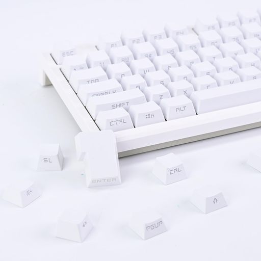 キーキャップ130キーダブルショットCherryプロファイルサイド彫刻光透過PBTカスタムキーキャップセット60%65%75%80%100%メカニカルキーボード用CherryGateronMXスイッチ用ホワイト