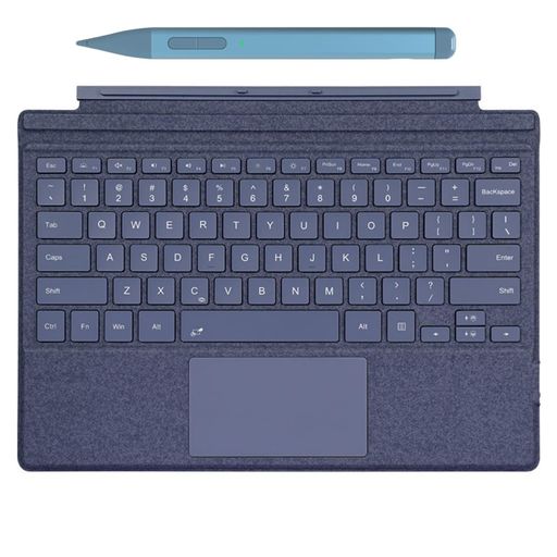 Surface用タッチペン付きSurfaceGo4/Go3/Go2/Goキーボード&Surfaceペンセット軽量タイプカバー磁気吸着式タッチパッド搭載七色バックライト付き薄型分離式キーボードUS英語配列多角度調整