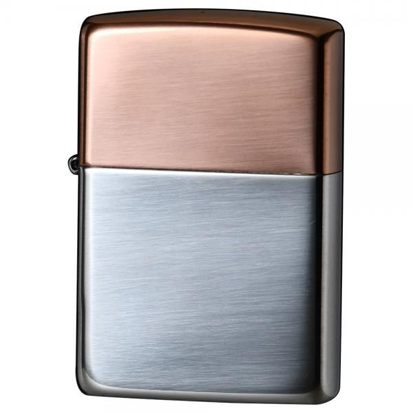 ZIPPO 限定品 Bimetal バイメタル 純銅無垢&純銀 #48695 ソリッドカッパー&スターリングシルバー ジッポー|筆記具&喫煙具のベストプライス