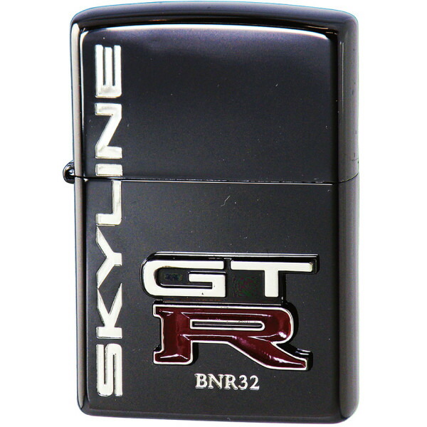 NISSAN SKYLINE BNR34GTR限定ZIPPO Zippo NISSAN Skyline GT-R BNR34 R34 Emblem Metal Blue