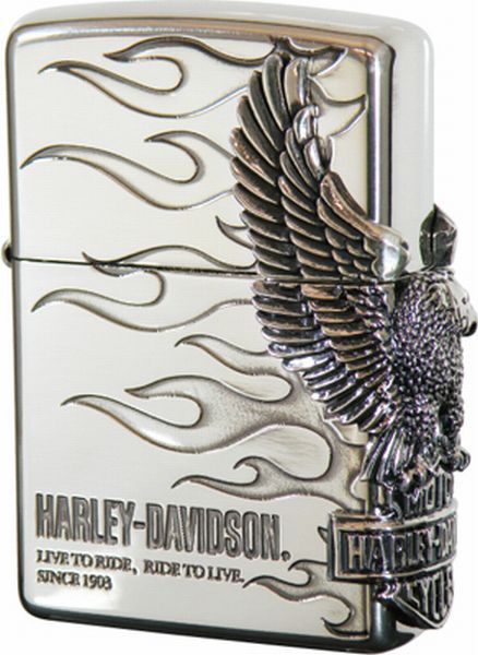 ZIPPO ジッポー HARLEY DAVIDSON ハーレーダビッドソン HDP-04 サイドメタル シルバーイブシ エッチング シルバーイブシメタル 10,842円