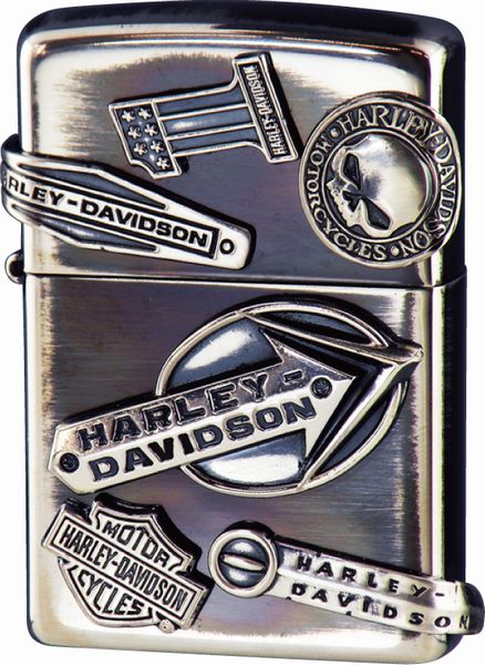 ZIPPO ジッポー HARLEY DAVIDSON ハーレーダビッドソン HDP-63 メイクメタル ユーズドシルバーイブシ エッチング シルバーイブシメタル 6PCS