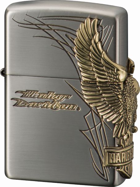 ZIPPO ジッポー HARLEY DAVIDSON ハーレーダビッドソン HDP-66 サイドメタル Ni&BSコンビ古美 両面エッチング BSイブシメタル|筆記具&喫煙具のベストプライス
