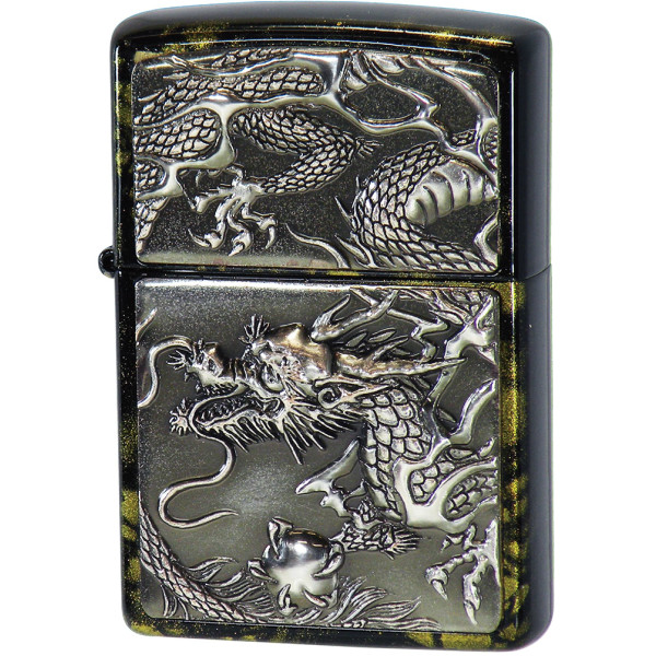 ZIPPO RiseMetal ライズメタル 銀龍 亀甲 金 漆塗り シッポー
