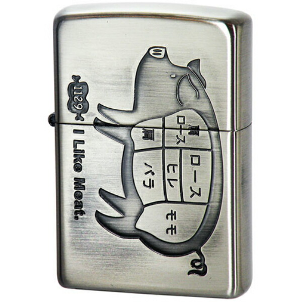 楽天市場】ZIPPO ライター アイライクミート ブタNi ブタ ニッケル