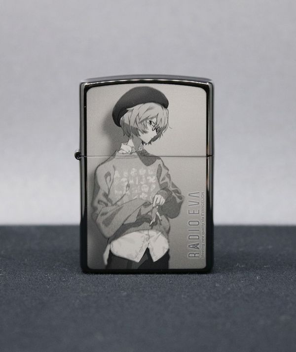 ZIPPO 新世紀エヴァンゲリオン RADIO EVA 10周年記念 レイ ブラックチタンコーティング高精細マイクロレーザー加工 ジッポー