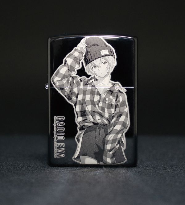 ZIPPO 新世紀エヴァンゲリオン RADIO EVA 10周年記念 2nd レイ ブラックチタンコーティング高精細マイクロレーザー加工 ジッポー