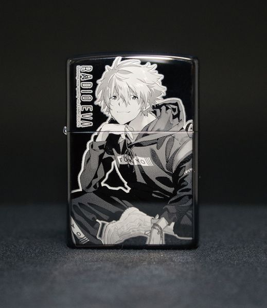 ZIPPO 新世紀エヴァンゲリオン RADIO EVA 10周年記念 2nd カヲル ブラックチタンコーティング高精細マイクロレーザー加工 ジッポー