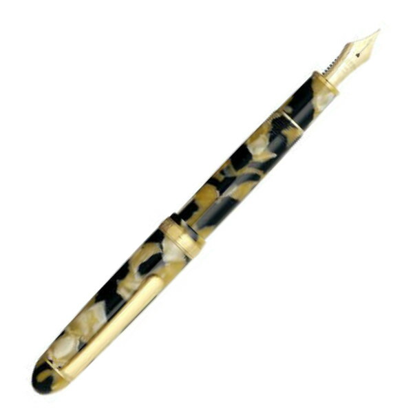 未使用 PLATINUM 万年筆 3776 セルロイド 鼈甲 ペン先14K 細字 新品)PLATINUM プラチナ 万年筆 #3776 セルロイド #50