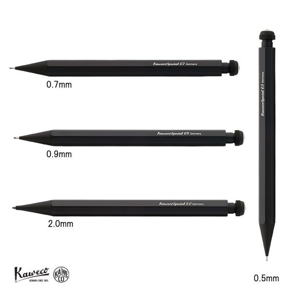 カヴェコスペシャル　レッド0.7mm ブラック軸0.5mmに変更 Kaweco カヴェコ スペシャル ペンシル 0.5mm 0.7mm 0.3mm