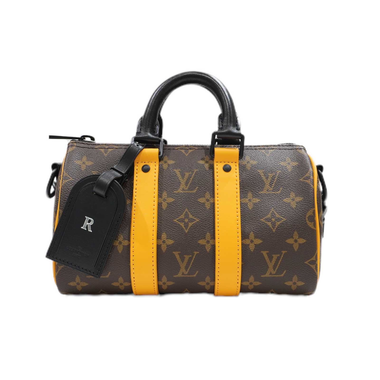【楽天市場】LOUIS VUITTON (ルイヴィトン) キーポルバンドリエール25 M46687 モノグラム サフランカラー モノグラムマカ