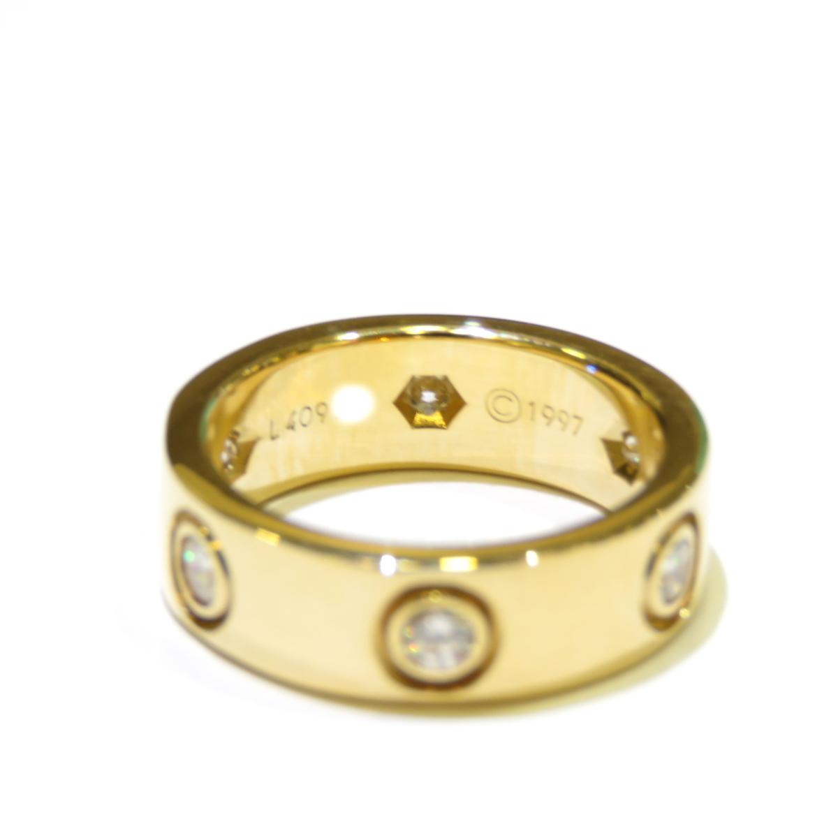 【楽天市場】Cartier(カルティエ)/ラブリング フルダイヤ 指輪 レディース/リング//K18YG(750）イエローゴールド×ダイヤモンド/【ランクA】/#46/6.5号【中古