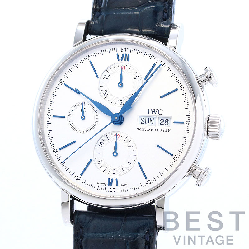 【お買い出しマラソン制限事項クーポン券別れ別れ中♪】アイダブリューシー 【IWC】 ポートフィノクロノグラフ IW391037 メンズ しろがね色 ステンレス鋼スチール写真 ウオッチ 時辰儀 PORTFINO CHRONOGRAPH SILVER SS 【中古】【中古】 メンズ腕時計-腕時計