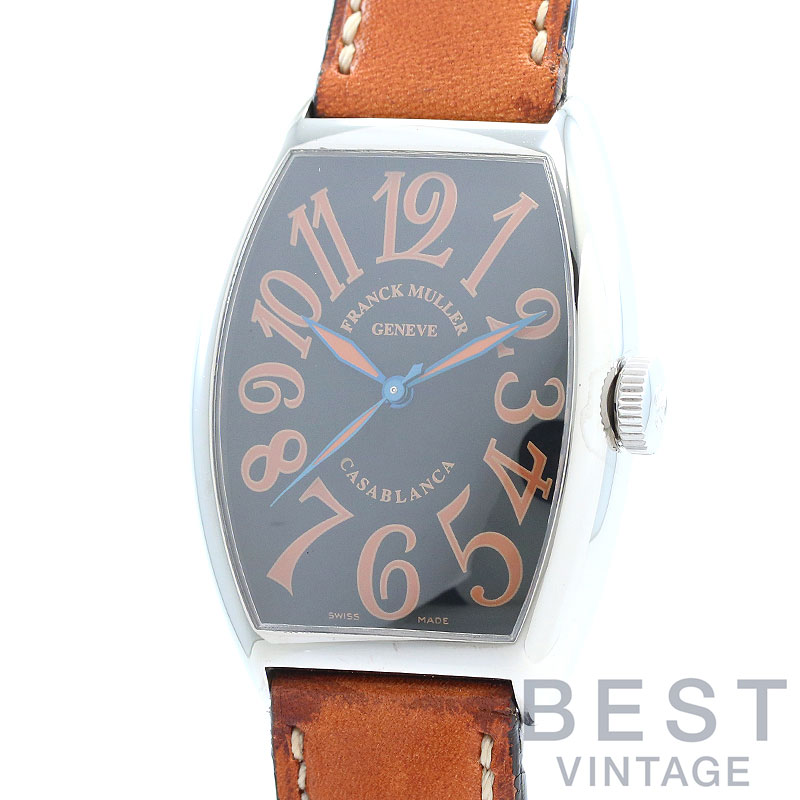 フランクミュラー 【FRANCK MULLER】 カサブランカ サハラ 5850 CASA SAHARA AC メンズ ブラック ステンレススティール 腕時計 時計 CASABLANCA SAHARA BLACK SS FM【中古】