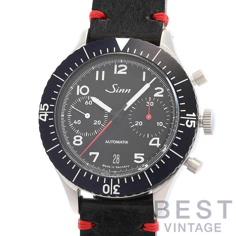 【お買い物マラソン限定クーポン配布中♪】ジン 【SINN】 バイコンパックス クロノグラフ モデル158 158 メンズ ブラック ステンレススティール 腕時計 時計 BICOMPAX CHRONOGRAPH MODEL 158 BLACK SS 【中古】【中古】|BEST VINTAGE
